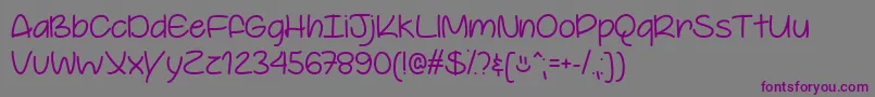 YoureSoCoolTtf Font – Purple Fonts on Gray Background