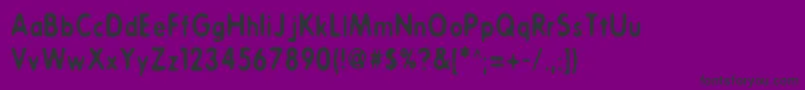 Whoosit Font – Black Fonts on Purple Background