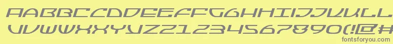 fuente Jumptroopsexpandital – Fuentes Grises Sobre Fondo Amarillo