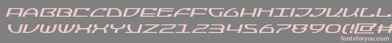 Saiba mais sobre a fonte Jumptroopsexpandital Fonte Jumptroopsexpandital – fontes rosa em um fundo cinza