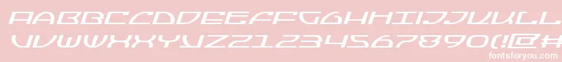 Jumptroopsexpandital Font – White Fonts on Pink Background