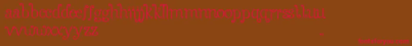 SeasonsSpring Font – Red Fonts on Brown Background