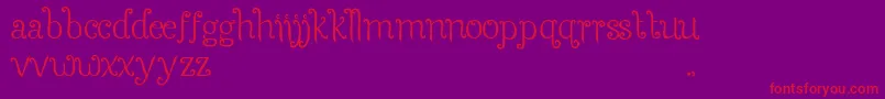 SeasonsSpring Font – Red Fonts on Purple Background