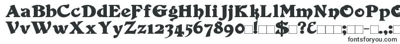 DuvallBold-fontti – korkeat fontit