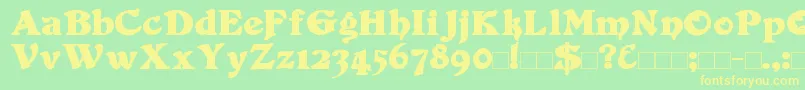 More about DuvallBold Font DuvallBold Font – Yellow Fonts on Green Background