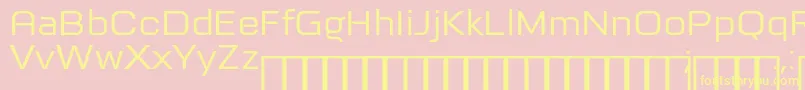 Tretton Font – Yellow Fonts on Pink Background