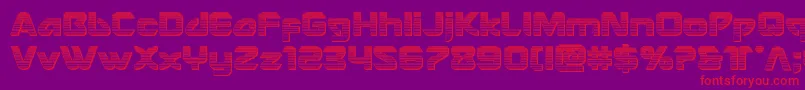 Usangelchrome Font – Red Fonts on Purple Background