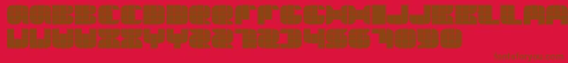 Police Thesummeredition – polices brunes sur fond rouge