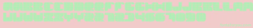 Thesummeredition Font – Green Fonts on Pink Background