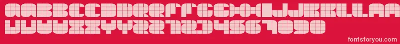 Thesummeredition Font – Pink Fonts on Red Background