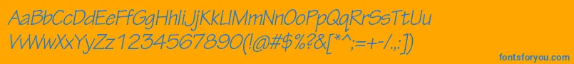 More about TektonproObl Font TektonproObl Font – Blue Fonts on Orange Background