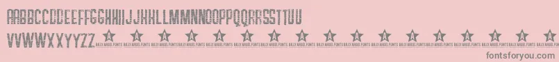 Soaps Font – Gray Fonts on Pink Background