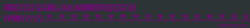 Soaps Font – Purple Fonts on Black Background
