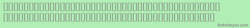 フォントBulmerMtDisplayAltBold – 緑の背景に灰色の文字