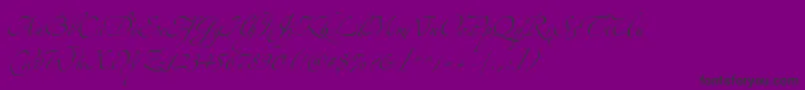 ZapfinoextraltTwo Font – Black Fonts on Purple Background