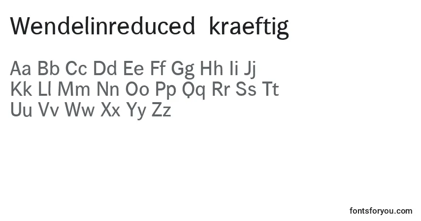 A fonte Wendelinreduced65kraeftig (103323) – alfabeto, números, caracteres especiais