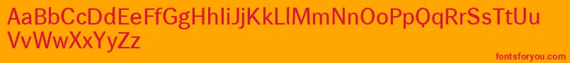 Wendelinreduced65kraeftig Font – Red Fonts on Orange Background
