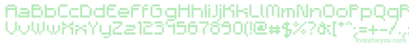 Adelb-fontti – vihreät fontit valkoisella taustalla