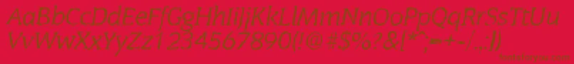 CongressrandomItalic Font – Brown Fonts on Red Background