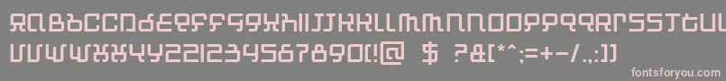 Automind Font – Pink Fonts on Gray Background