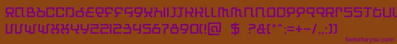 Automind Font – Purple Fonts on Brown Background