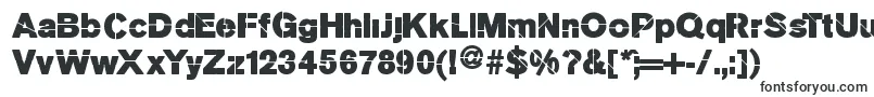 Шрифт Mkstencilsansblack – шрифты для превью