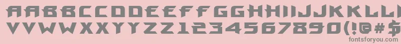 ProunbcttBold Font – Gray Fonts on Pink Background