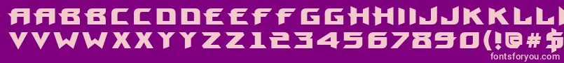 ProunbcttBold Font – Pink Fonts on Purple Background