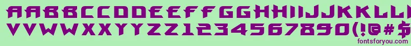 ProunbcttBold Font – Purple Fonts on Green Background