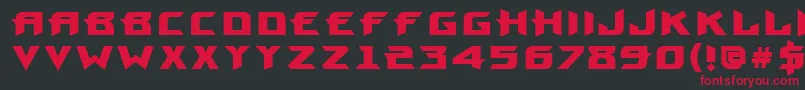 ProunbcttBold Font – Red Fonts on Black Background