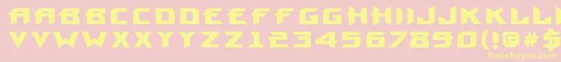 ProunbcttBold Font – Yellow Fonts on Pink Background