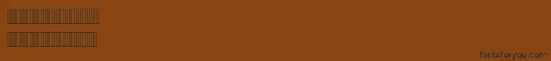 Czcionka Mariam – czarne czcionki na brązowym tle