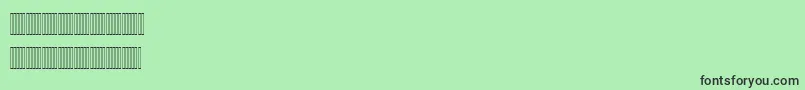 フォントMariam – 緑の背景に黒い文字