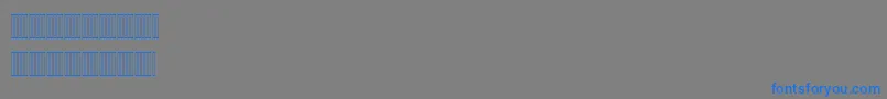 Mariam Font – Blue Fonts on Gray Background