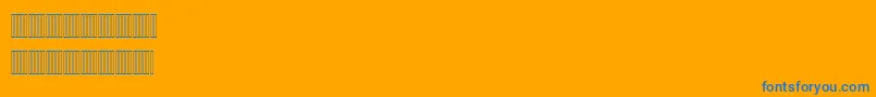 Mariam Font – Blue Fonts on Orange Background