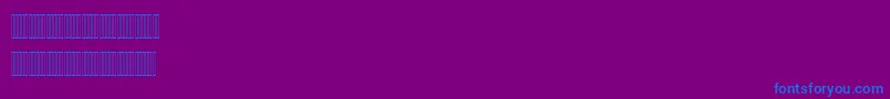 Fonte Mariam – fontes azuis em um fundo violeta