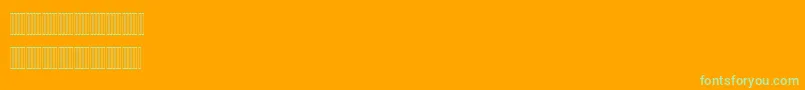 フォントMariam – オレンジの背景に緑のフォント