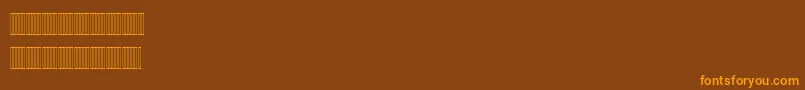 Czcionka Mariam – pomarańczowe czcionki na brązowym tle