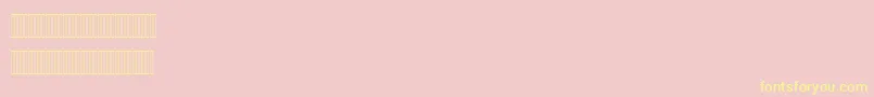 Mariam Font – Yellow Fonts on Pink Background