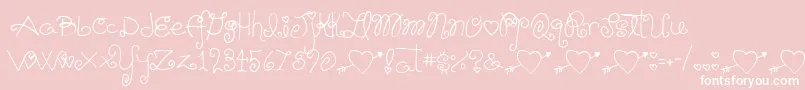 Schnookums Font – White Fonts on Pink Background