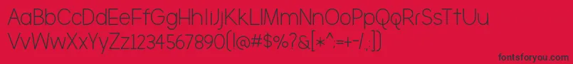 TheBrooklyn Font – Black Fonts on Red Background