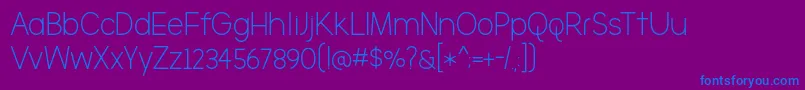 TheBrooklyn Font – Blue Fonts on Purple Background