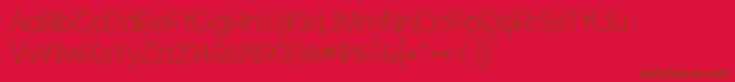 TheBrooklyn Font – Brown Fonts on Red Background