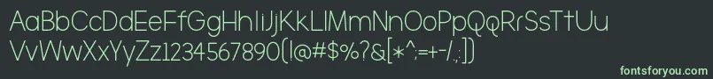TheBrooklyn Font – Green Fonts on Black Background