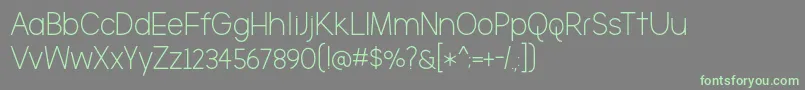 TheBrooklyn Font – Green Fonts on Gray Background
