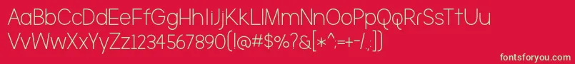 TheBrooklyn Font – Green Fonts on Red Background