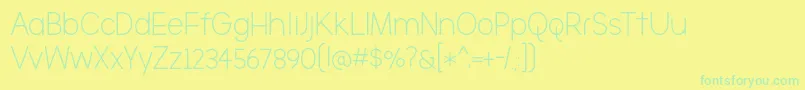 TheBrooklyn Font – Green Fonts on Yellow Background
