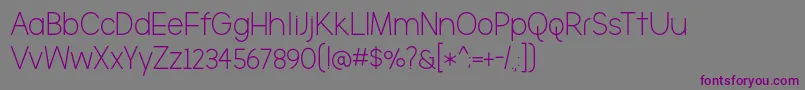 TheBrooklyn Font – Purple Fonts on Gray Background