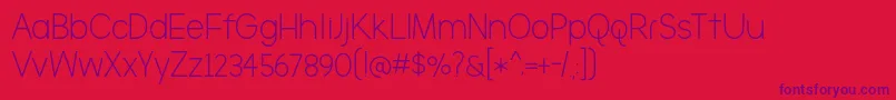TheBrooklyn Font – Purple Fonts on Red Background