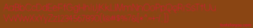 TheBrooklyn Font – Red Fonts on Brown Background